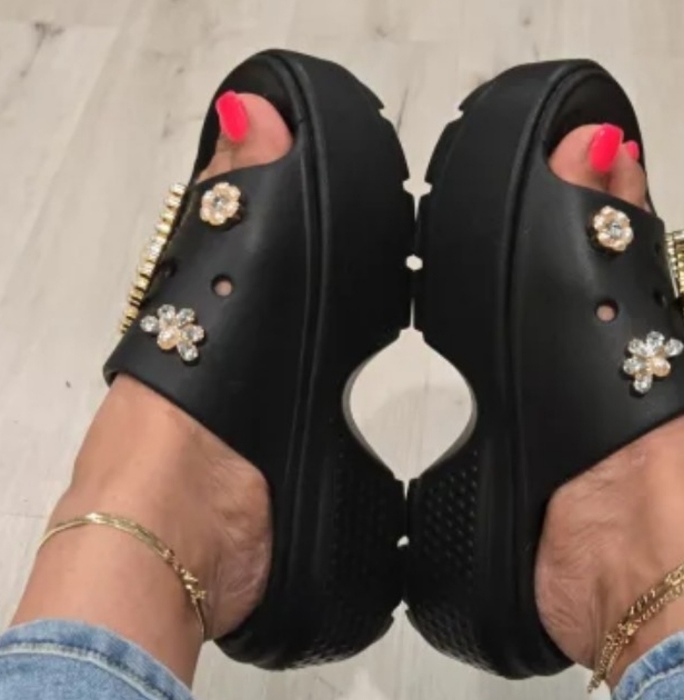 CROCS Dark Brown Platform Clogs - image 5